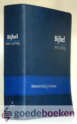 Bijbel met uitleg klein blauw flexcover *nieuw*