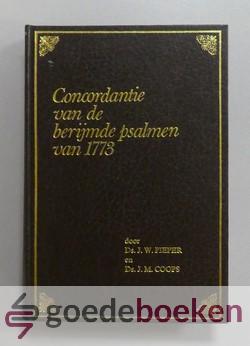 Concordantie van de berijmde psalmen van 1773