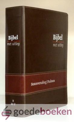 Bijbel met uitleg middel bruin flexcover *nieuw*